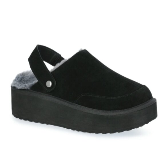 Joyspun Women's Faux Fur Convertible Clog Slippers Size 8M - Picture 1 of 5